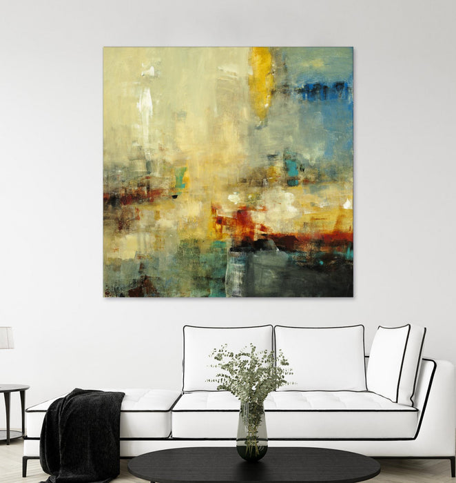 Œuvre d’art murale Giant Art « Look Before You Leap » 72 x 72