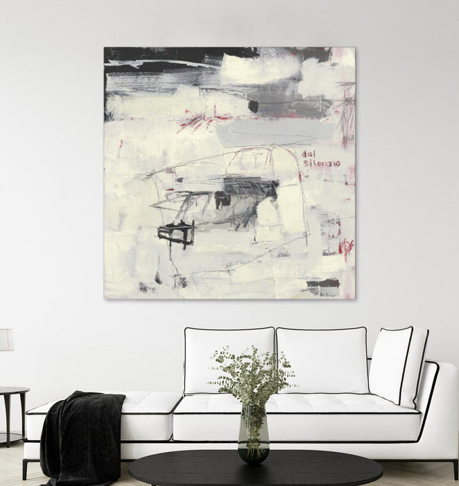 Œuvre d’art murale Giant Art « Structures From Silence » 54 x 54