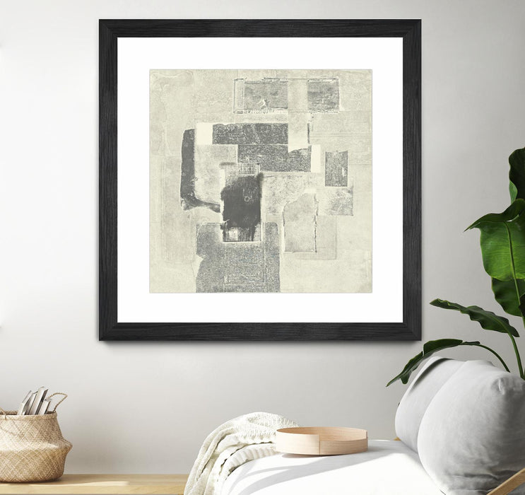 Œuvre d’art murale encadrée noire et mate « Camera Obscura » 36 x 36