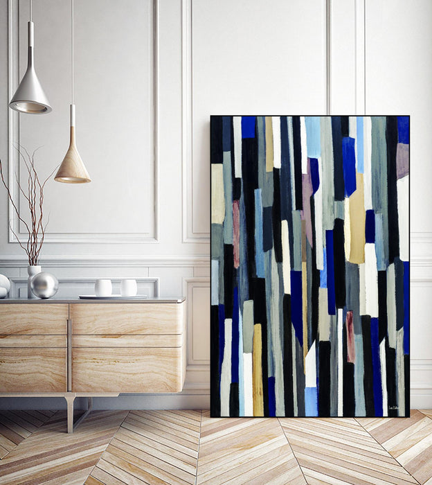 Œuvre d’art murale sur toile encadrée noire « Modernday » 24 x 36