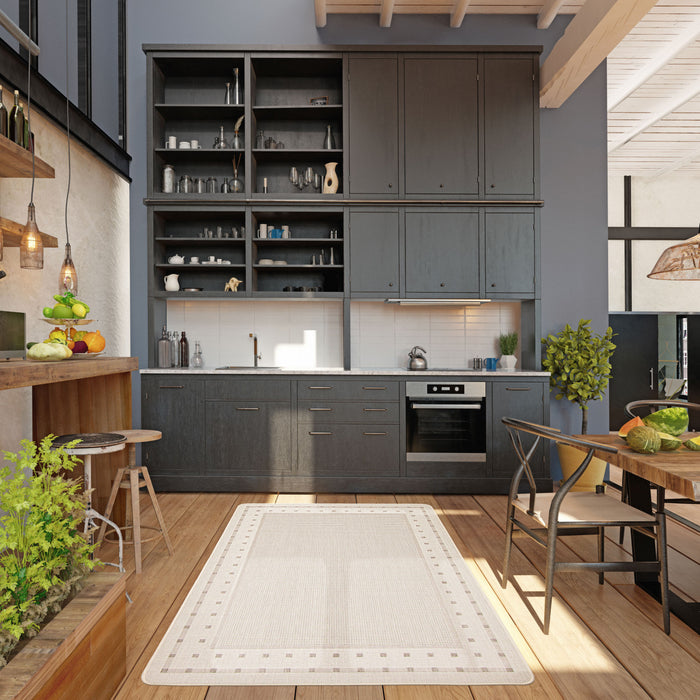 Carpette Clementine ivoire - 4 pi 4 po x 6 pi 5 po