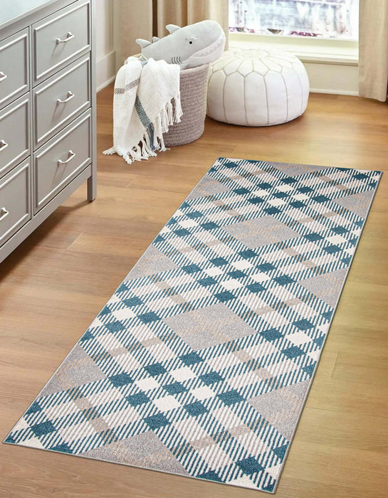 Carpette Kors grise lavable à la machine - 2 pi 6 po x 8 pi 0 po