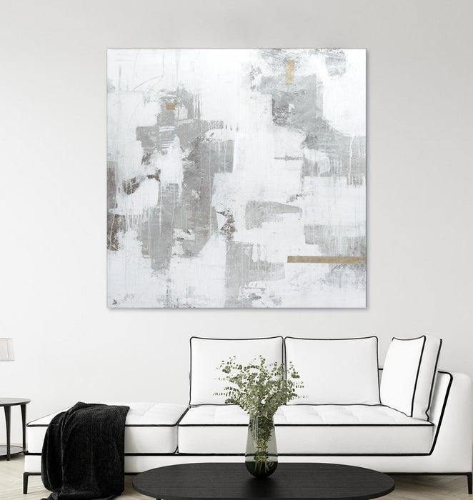 Œuvre d’art murale Giant Art « Haloed In Metallic Ii » 72 x 72