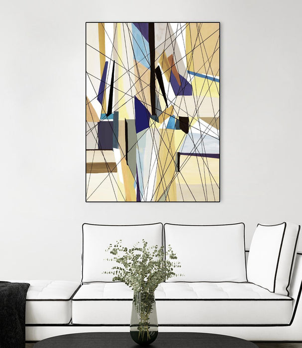 Œuvre d’art murale sur toile encadrée noire « Seacruise » 18 x 24