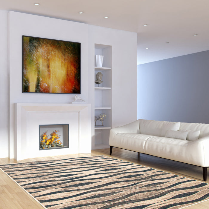 Carpette Arusha ivoirebleu 6 pi 7 po x 9 pi 6 po