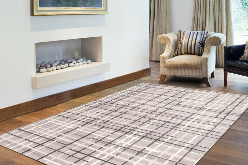 Carpette Taite argent - 3 pi 11 pox 5 pi 7 po