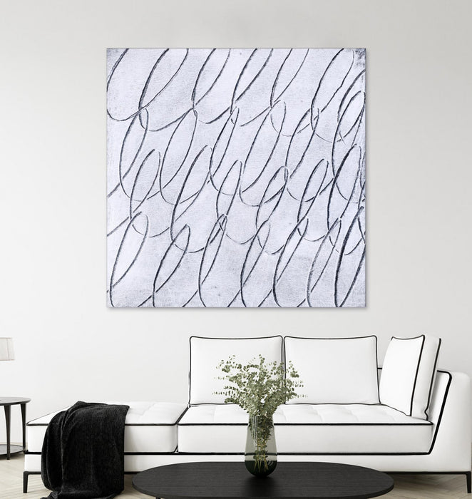 Œuvre d’art murale Giant Art « Contemplating Style » 54 x 54