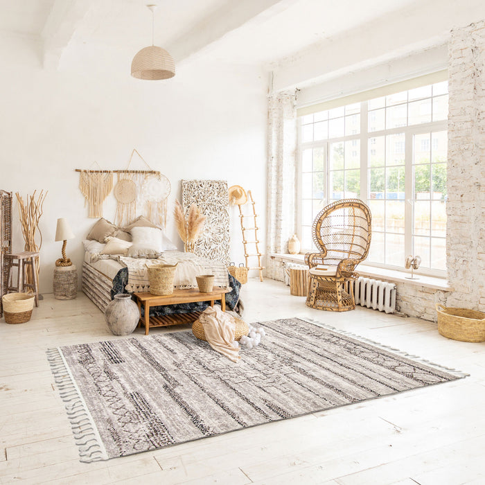  Carpette Vera Aztec ivoiregrise - 7 pi 10 po x 10 pi 5 po