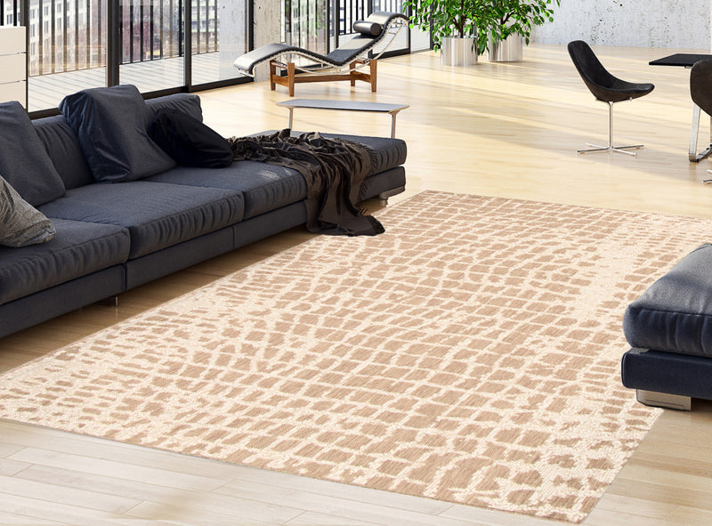 Carpette Sadie Safari Taupe-Champagne - 7 pi 10 pox 10 pi 2 po