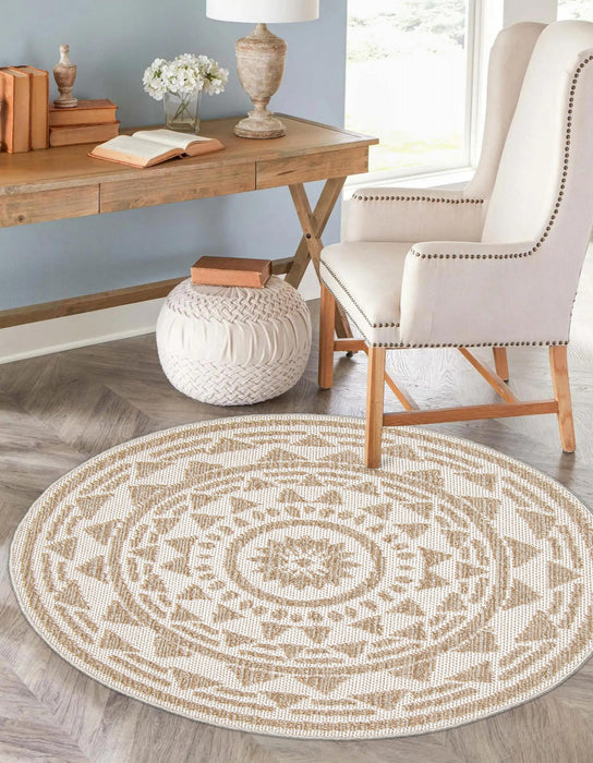 Carpette Simcha taupe - 8 pi 0 po x 8 pi 0 po