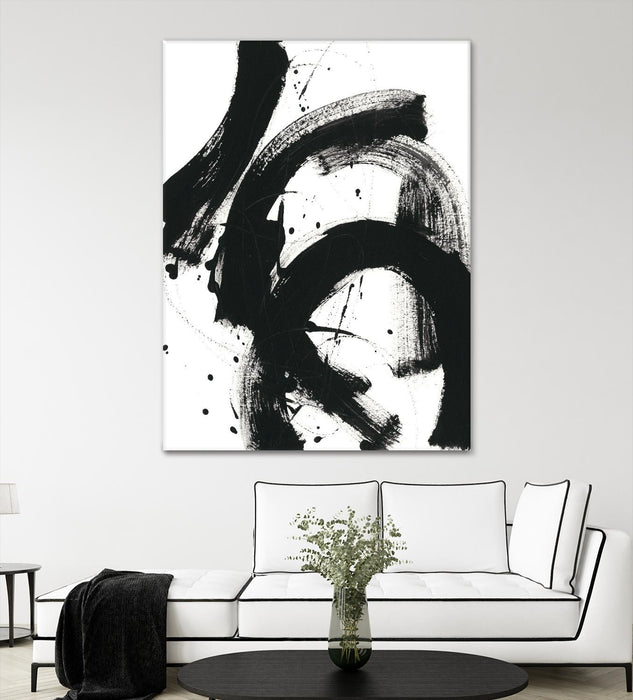 Œuvre d’art murale Giant Art « Onyx Gesture Ii » 72 x 54