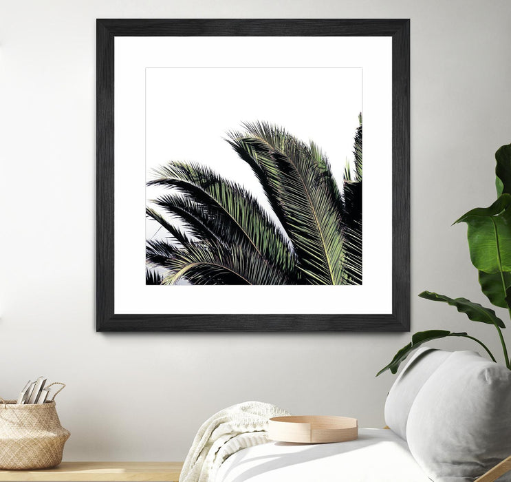 Œuvre d’art murale encadrée noire et mate « Cape Storm » 36 x 36
