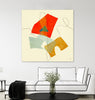 "Mid Century Geometric" Giant Art 54x54 Wall Art