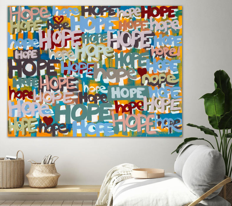 Œuvre d’art murale Giant Art « Its Time For Hope » 72 x 54