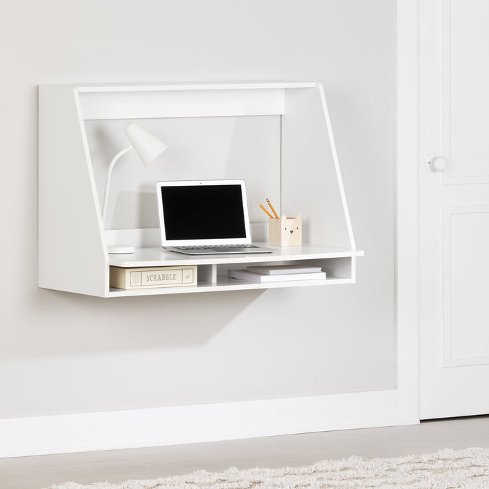 Bureau mural Hourra - blanc solide 