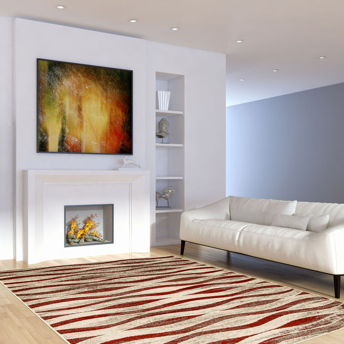 Carpette Arusha ivoirerouge 6 pi 7 po x 9 pi 6 po