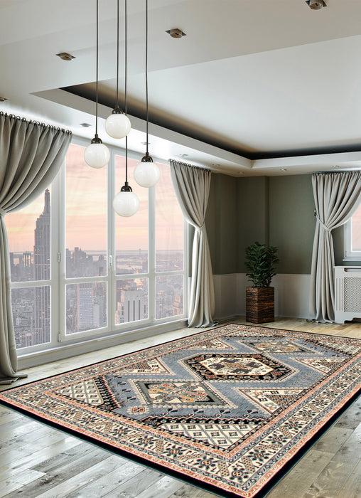 Carpette Quincy bleue - 7 pi 10 po x 10 pi 2 po 