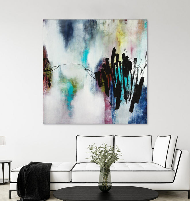 Œuvre d’art murale Giant Art « Disruptive Connection » 72 x 72