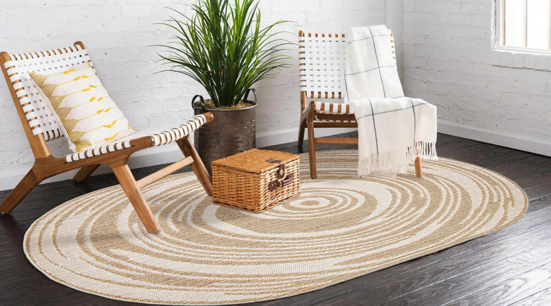 Carpette Ping taupe - 5 pi 0 po x 8 pi 0 po