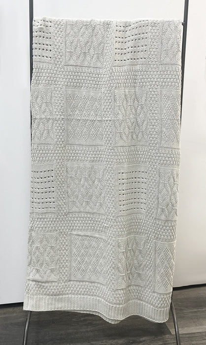 Jeté Canturbury gris - 50x60
