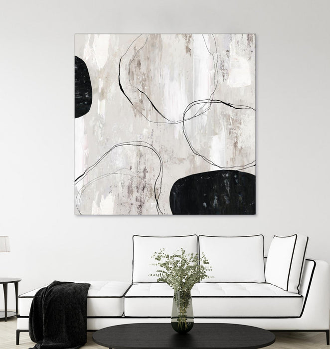 Œuvre d’art murale Giant Art « Falling Stones » 54 x 54