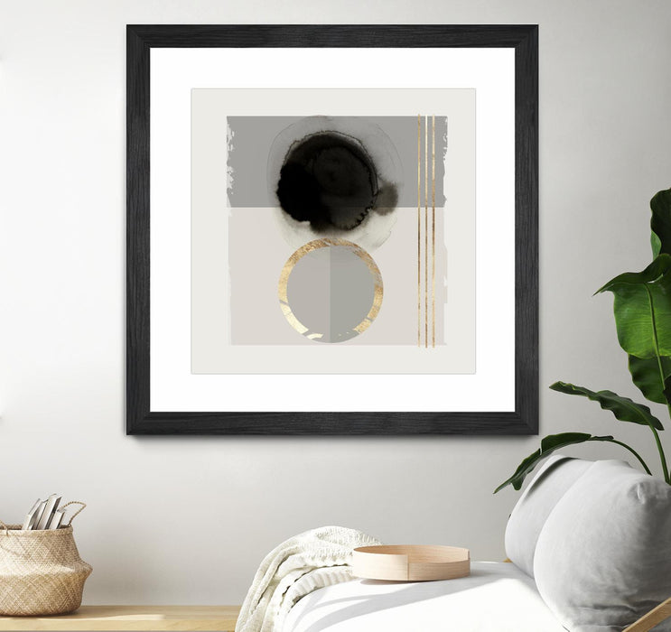Œuvre d’art murale encadrée noire et mate « Dream Life Inspired Ii » 36 x 36