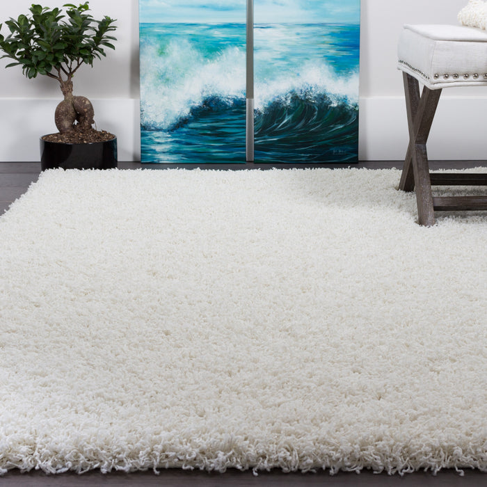Carpette à poil long Victoria crème 3 x 5
