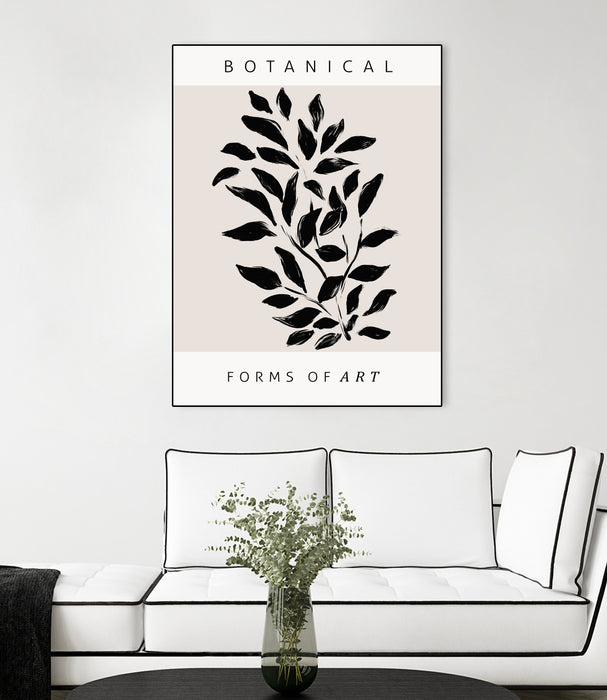 Œuvre d’art murale sur toile encadrée noire « Forms Of Art » 18 x 24