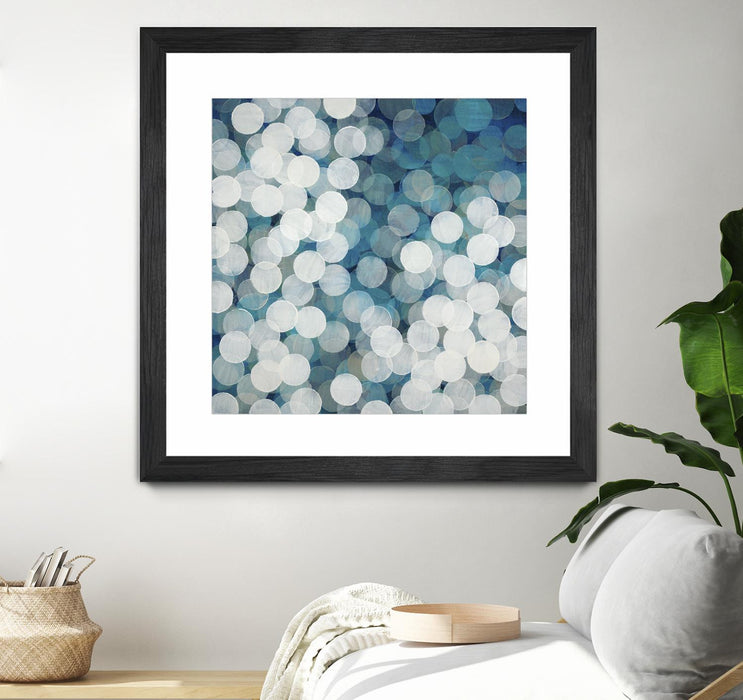 Œuvre d’art murale encadrée noire et mate « Head In The Clouds » 30 x 30