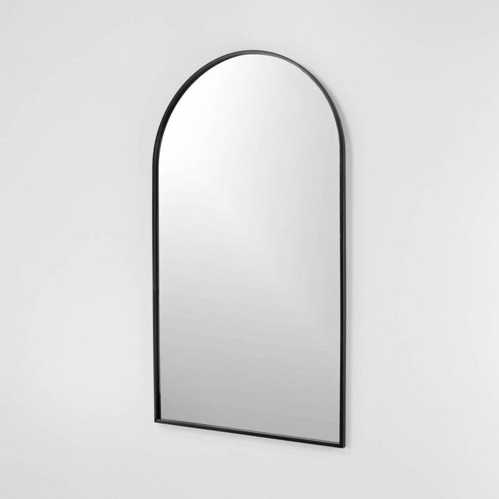 Miroir arqué Juliet noir 22 x 38