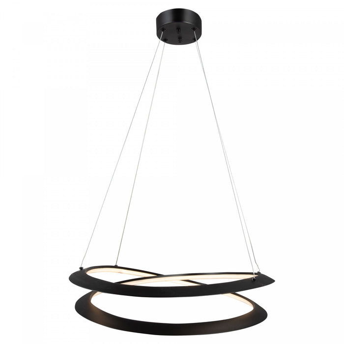 Luminaire suspendu Ara noir à DEL de 45 W