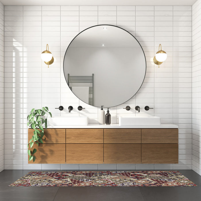 Carpette Bellezza rougevert 2 pi 2 po x 5 pi 0 po