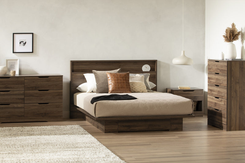 Holland Bureau 6 Tiroirs - Noyer naturel