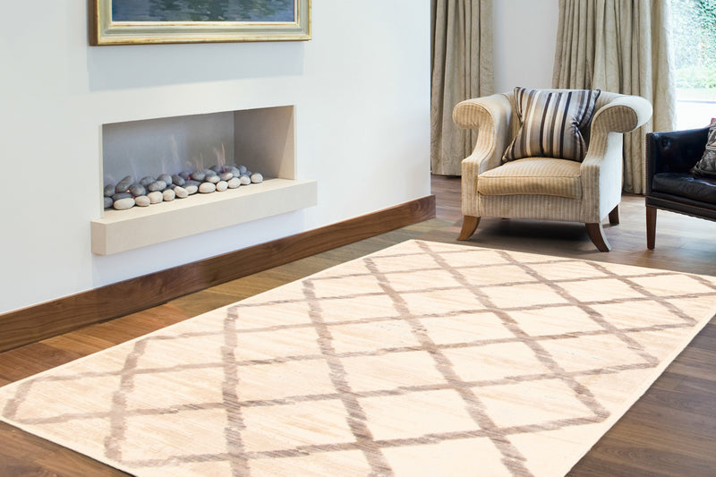 Carpette Kaden ivoire - 6 pi 3 pox 9 pi 6 po