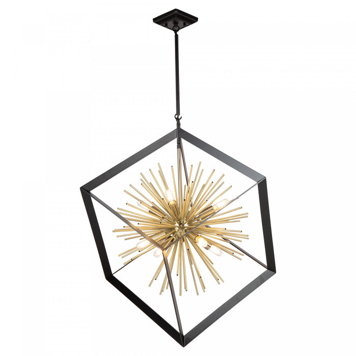 Lustre Sunburst à 8 ampoules