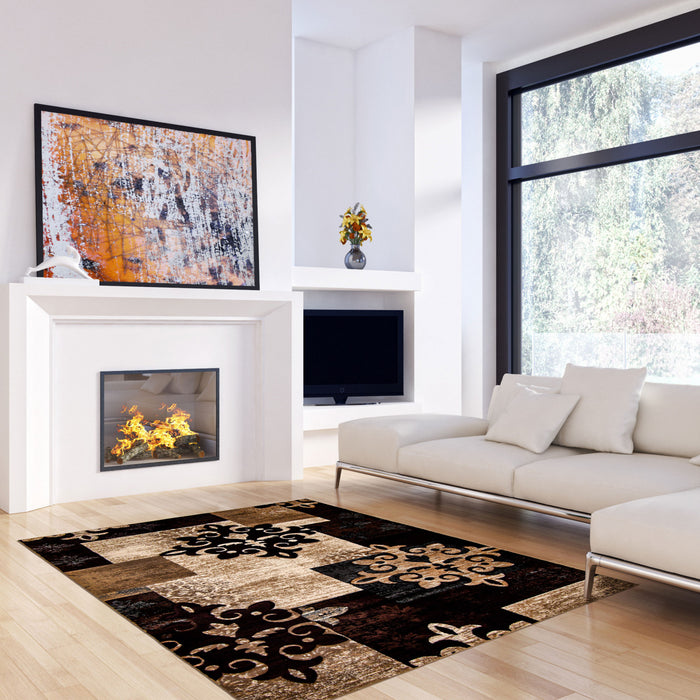 Carpette Neda bourgogne - 3 pi 11 po x 5 pi 7 po