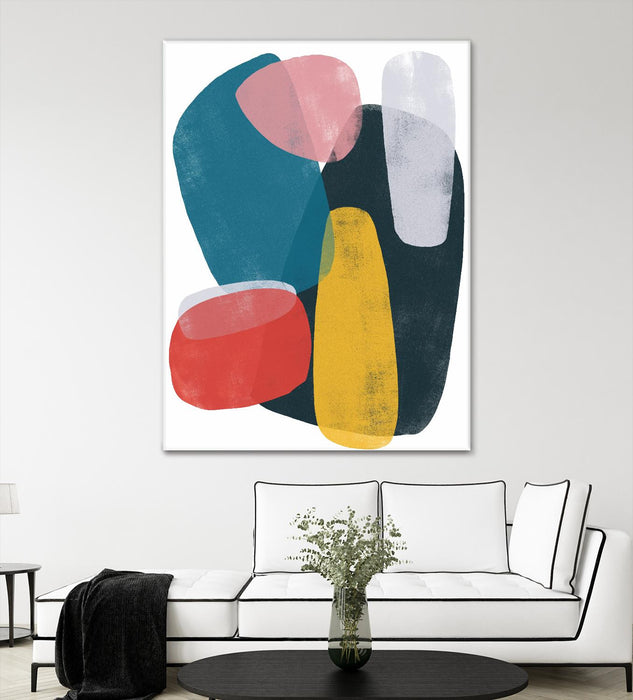 Œuvre d’art murale Giant Art « Orbital Fixture Ii » 72 x 54