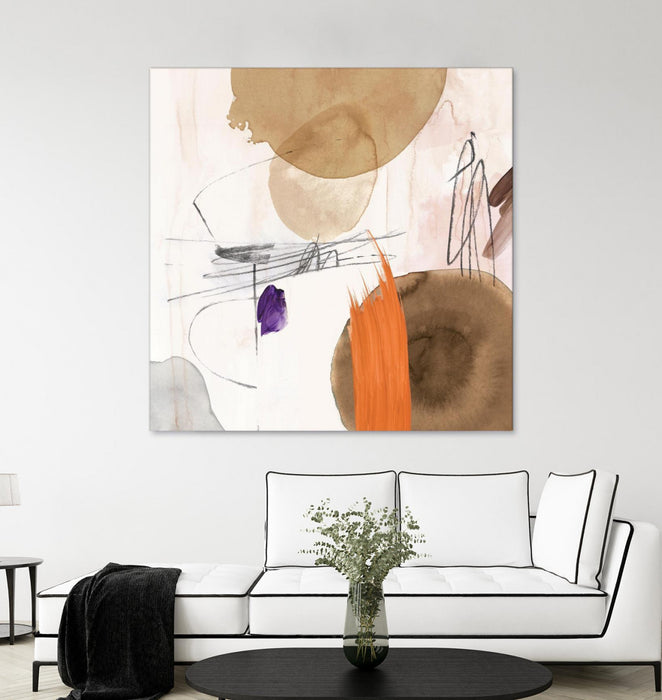 Œuvre d’art murale Giant Art « Velvet At Dusk Ii » 72 x 72