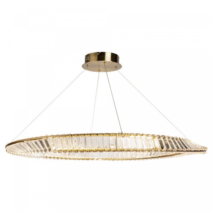 Luminaire suspendu Stella laiton brossé à DEL de 60 W