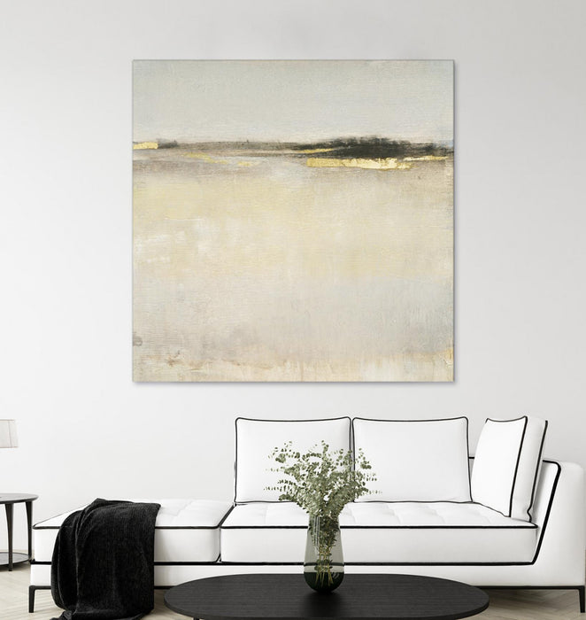 Œuvre d’art murale Giant Art « Embellished Subtle Scape I » 54 x 54