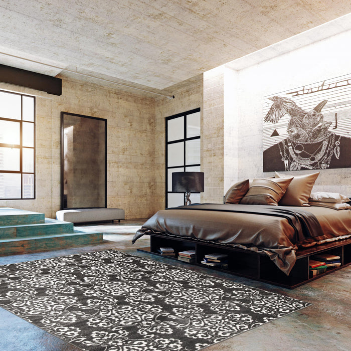 Carpette Caledonia grise 3 pi 11 po x 5 pi 7 po