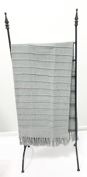 Jeté Longford gris - 50x60