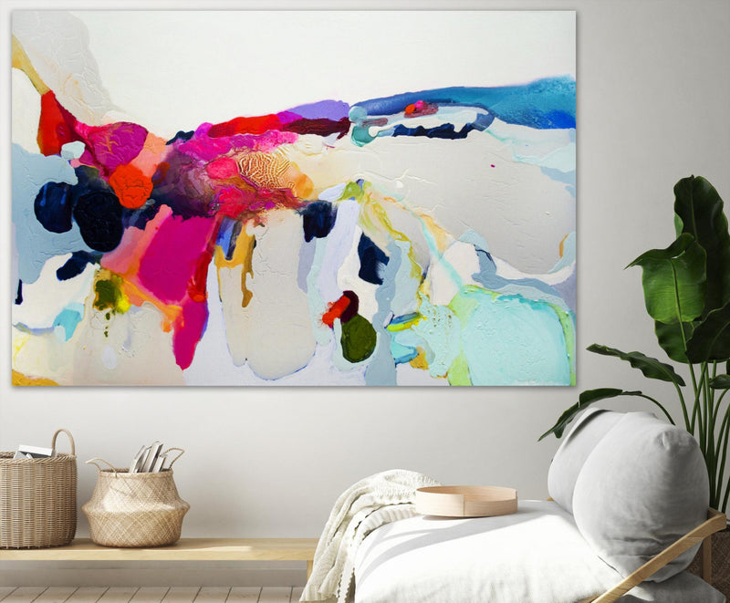 Œuvre d’art murale Giant Art « Reach In Out » 72 x 48
