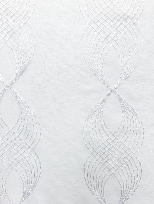 Paire de panneaux de rideaux blancs à oeillets Cava - 54x84