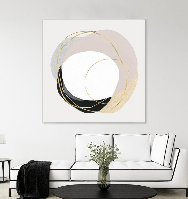 Œuvre d’art murale Giant Art « Ring Of Gold Ii » 72 x 72