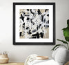 "Talking Out Of Both Sides" Matted and Framed Black 30x30 Wall Art