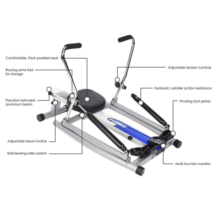 Rameur Orbital de Stamina avec mouvement des bras libre