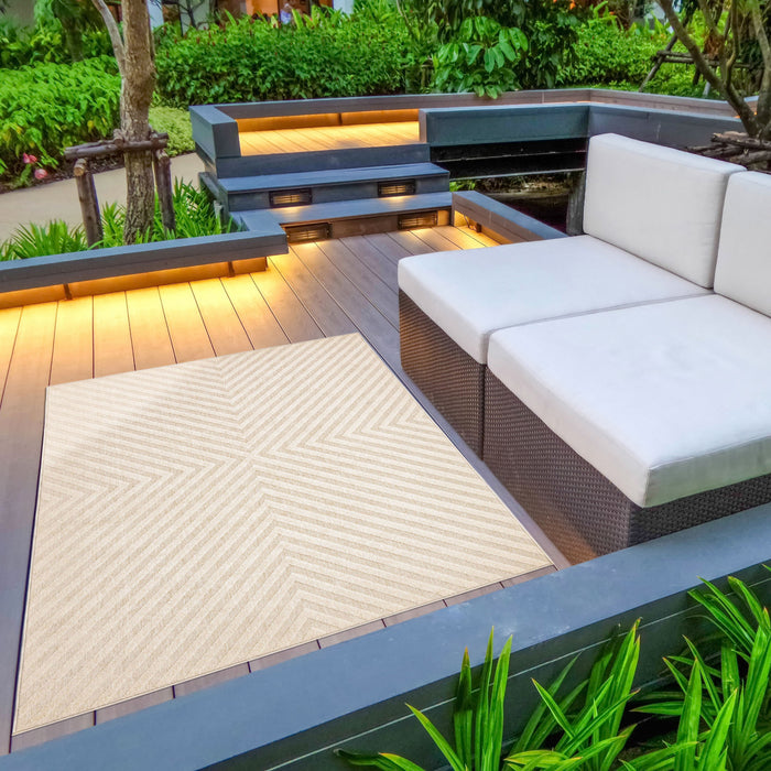 Carpette Dodie ivoire 4 pi 7 po x 6 pi 7 po
