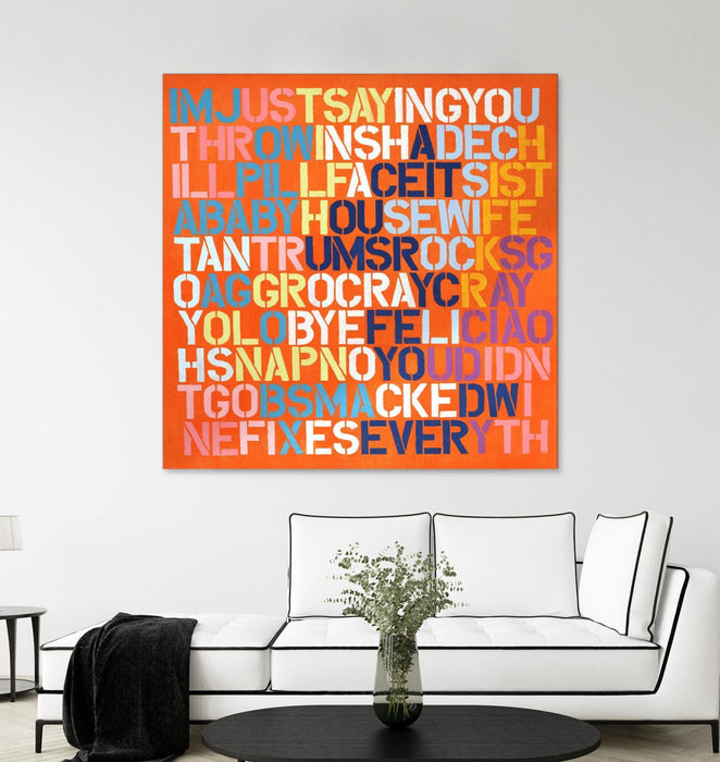 Œuvre d’art murale Giant Art « Cray Cray » 72 x 72