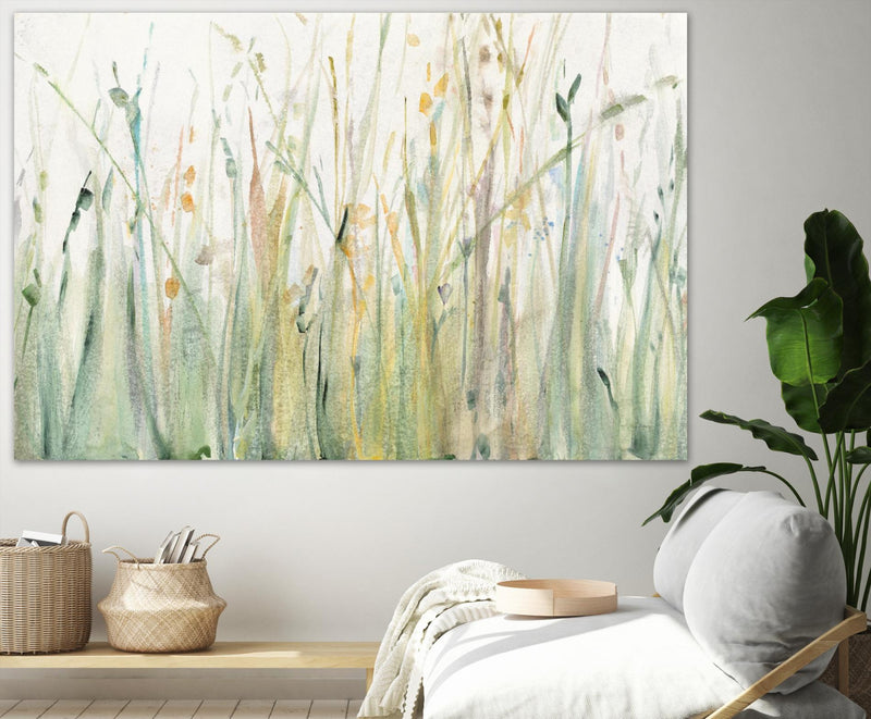 Œuvre d’art murale Giant Art « Spring Grasses I » 72 x 48